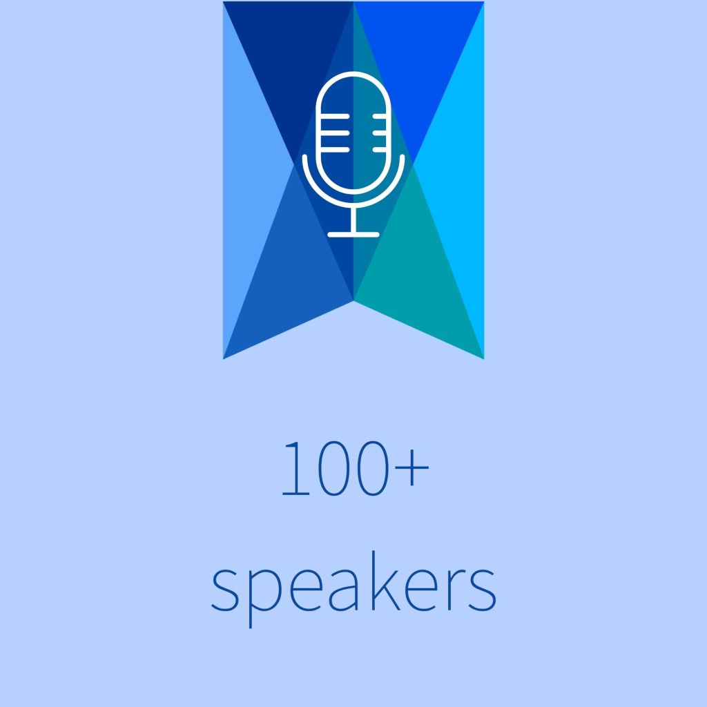 100+ speakers