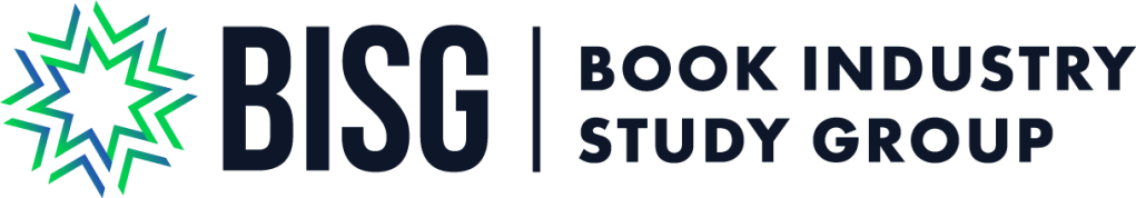 Logo of the Book Industry Study Group (BISG) featuring a multi-point star design with the text 'BISG | BOOK INDUSTRY STUDY GROUP' alongside it.